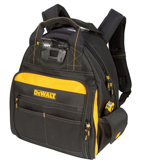 dewalt lighted tool backpack.